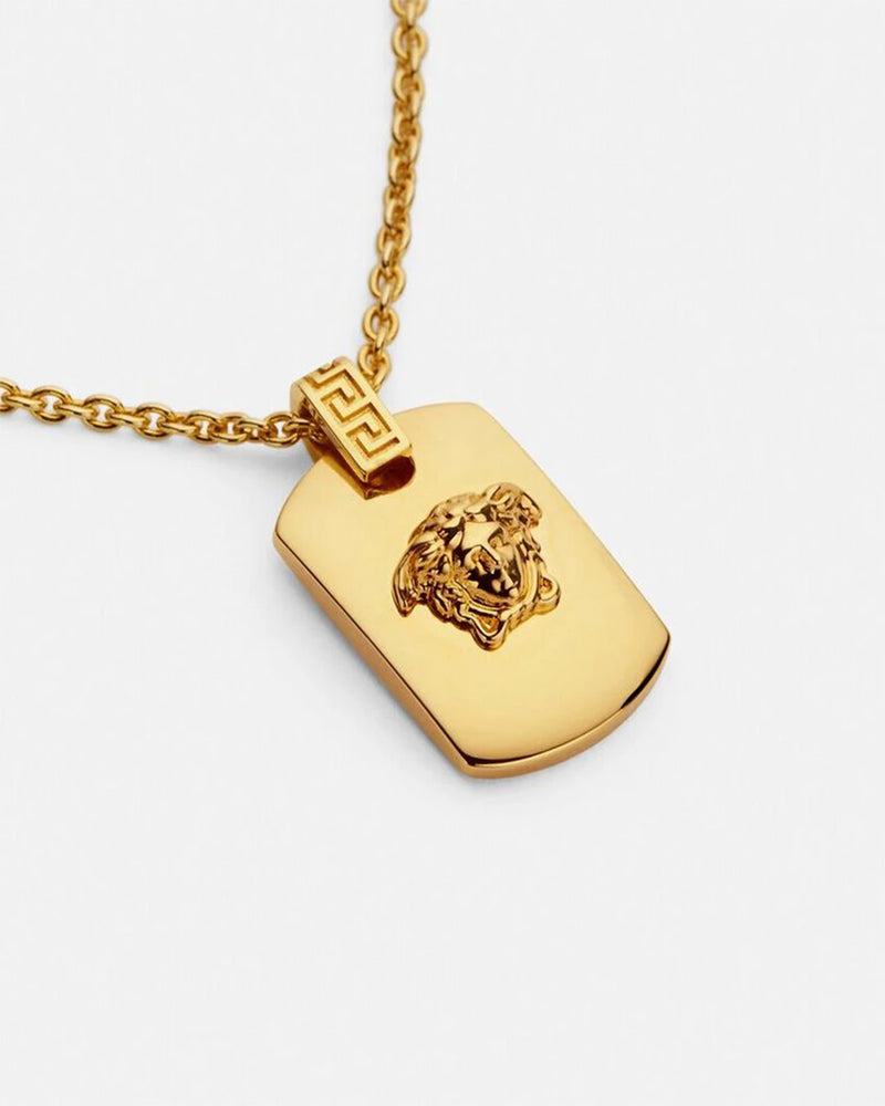 Gold Medusa Pendant Necklace