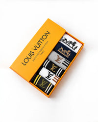 Louis Vuitton Logo Socks Gift Box Set