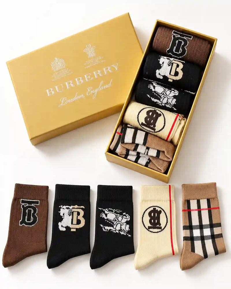 Burberry Logo Socks Gift Box Set