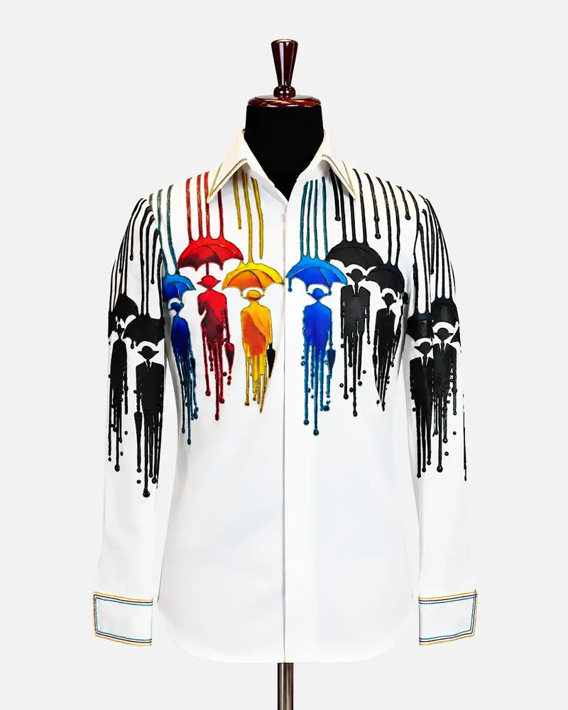 Ivory Umbrella Art Shirt