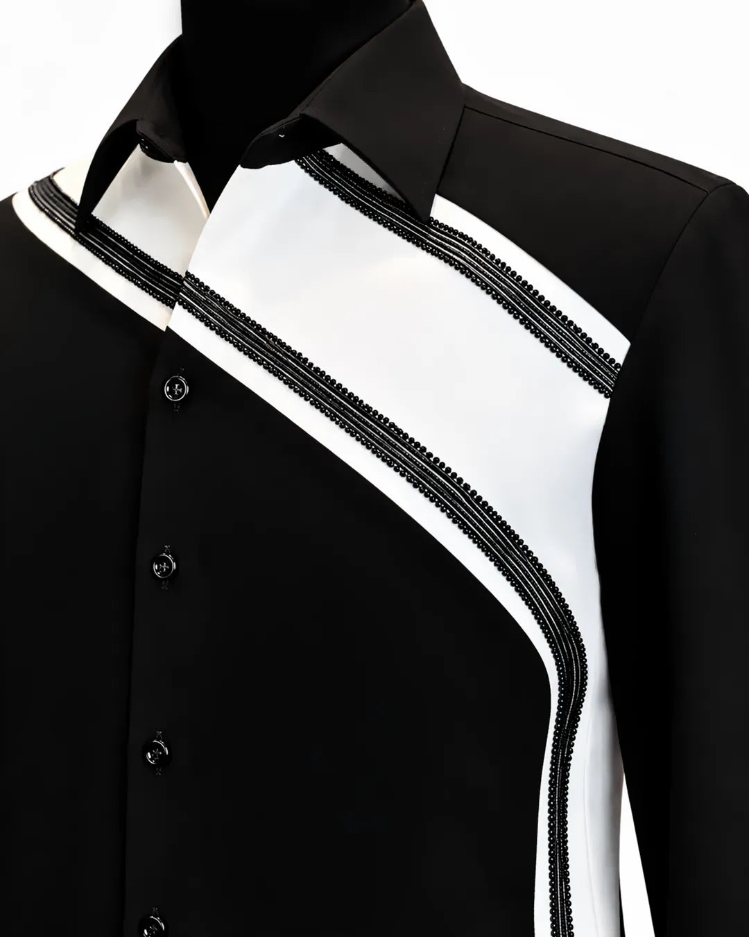 Black Contrast Designer Shirt