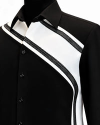 Black Contrast Designer Shirt
