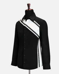 Black Contrast Designer Shirt