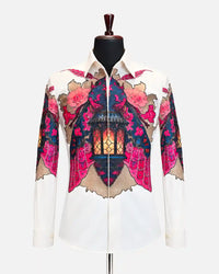 Ivory Floral Art Shirt
