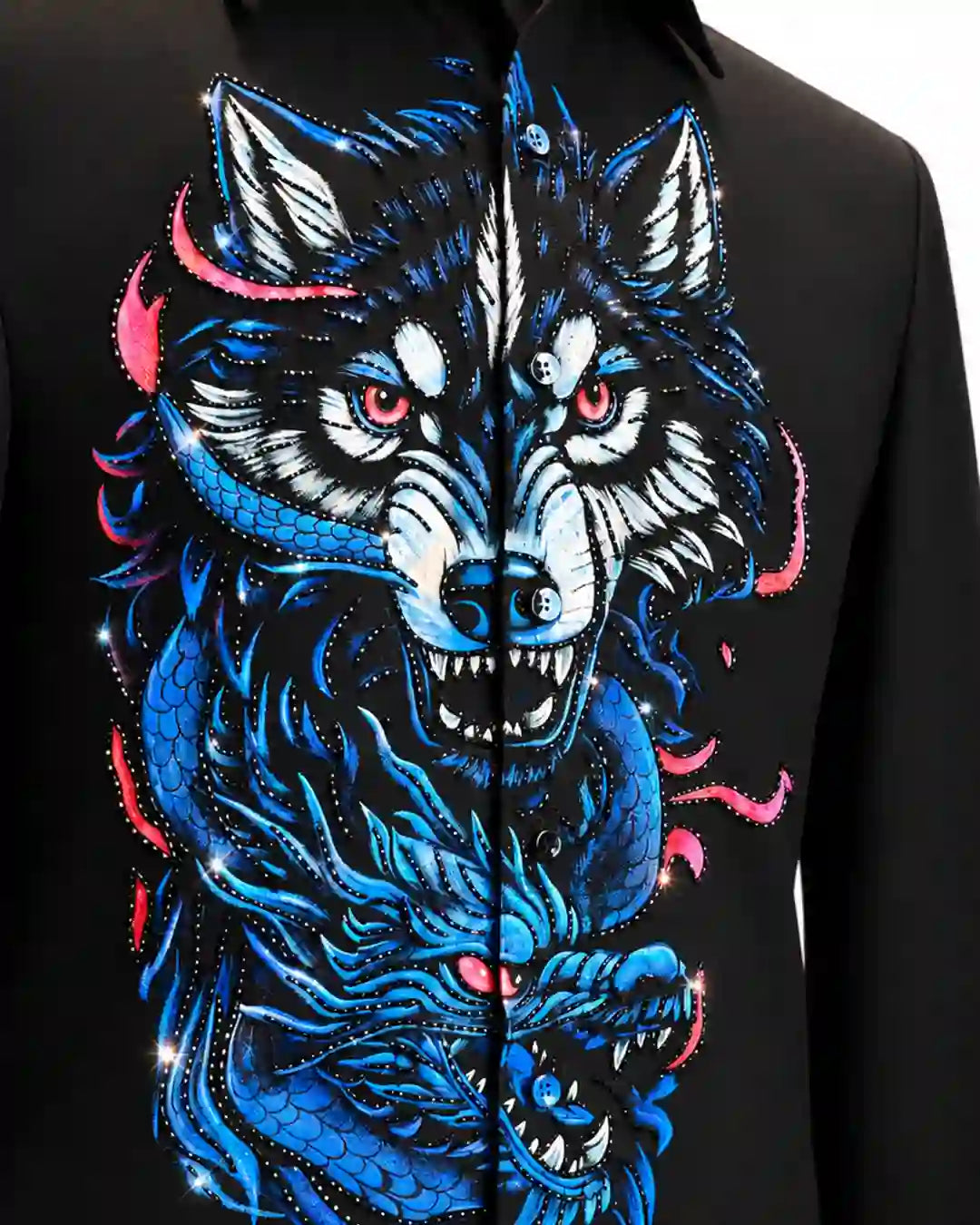 Black Wolf Dragon Shirt