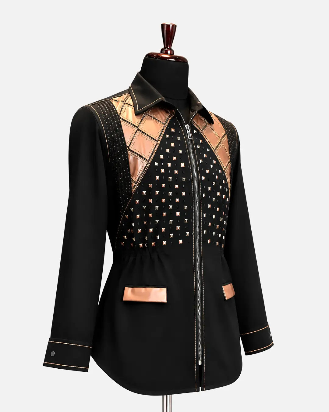 Embellished Black Shacket