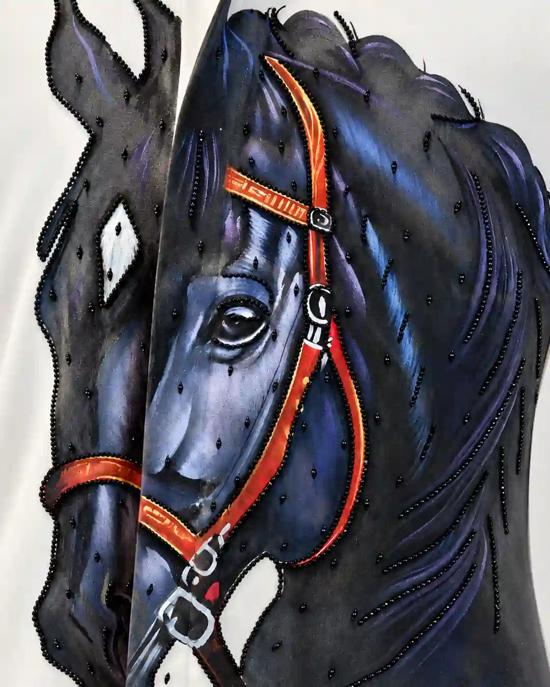 White Horse Artwork Designer Shirt