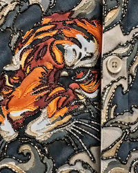 Ivory Tiger Artwork Statement Shirt