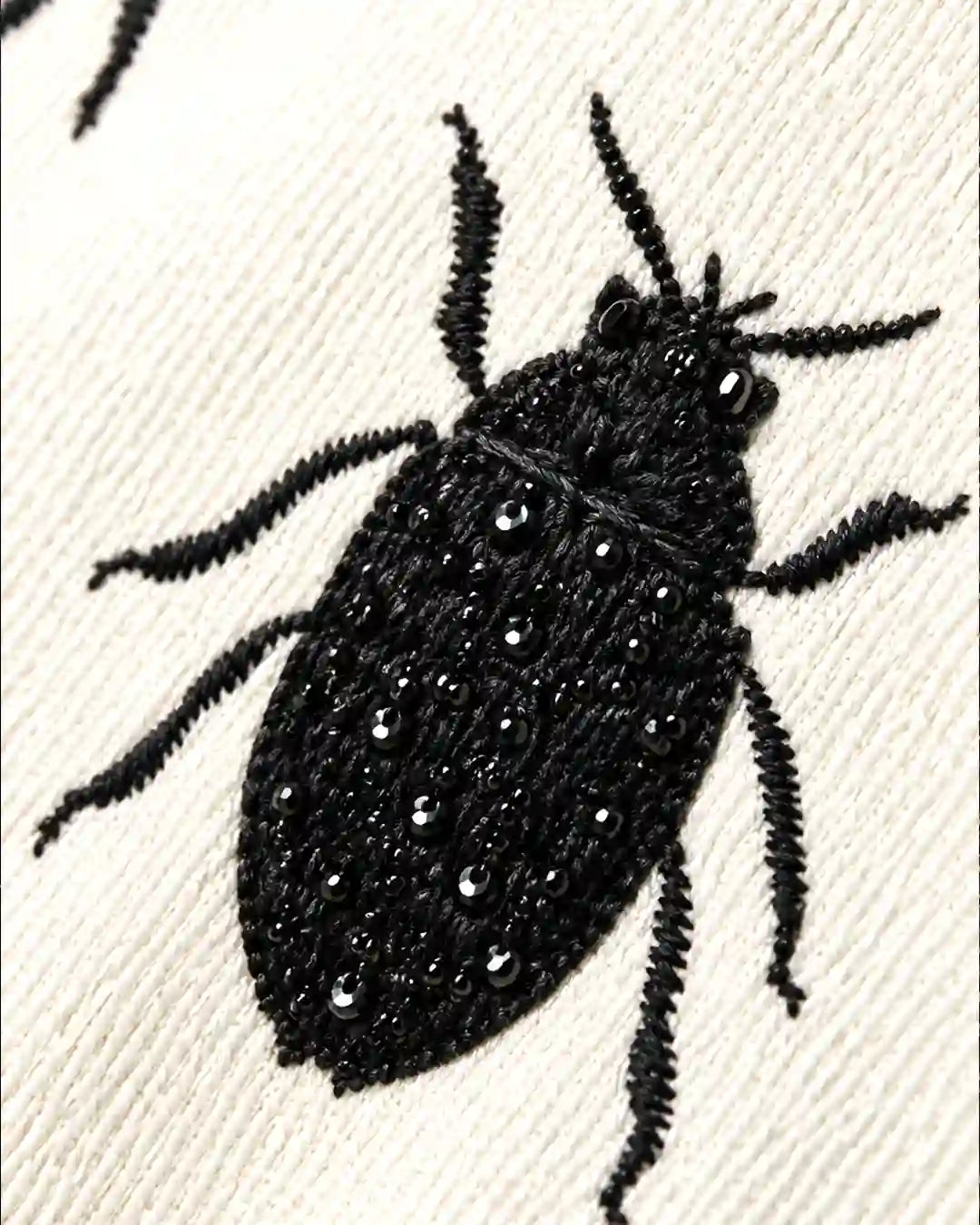 Ivory Beetle Print Statement Shirt