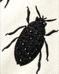 Ivory Beetle Print Statement Shirt