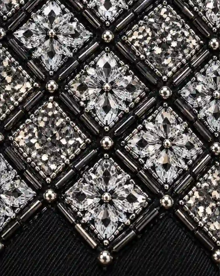 Black Diamond Embellished Statement Shirt