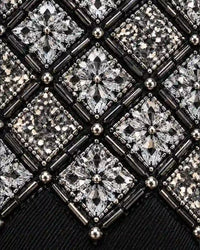 Black Diamond Embellished Statement Shirt