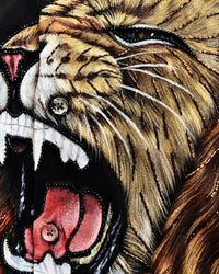 Black Roaring Lion Statement Shirt