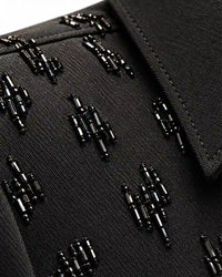 Black Micro Crystal Embellished Shirt