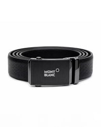 Black Leather Automatic Buckle Belt